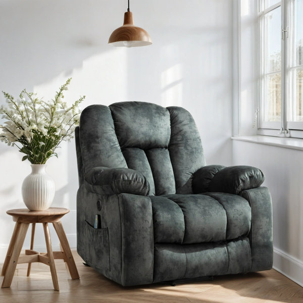 41'' Oversized Power Lift Chair - Heated Massage Electric Recliner with  Super Soft Padding